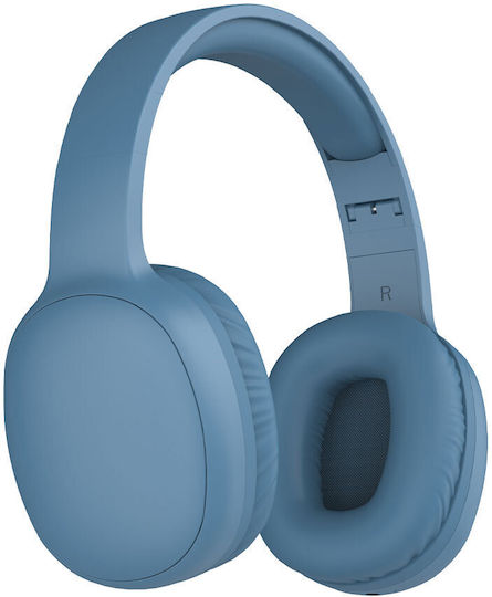 Lamtech LAM113034 Bluetooth Wireless Over Ear Headphones with 15 hours of Operation and Quick Charge Blue