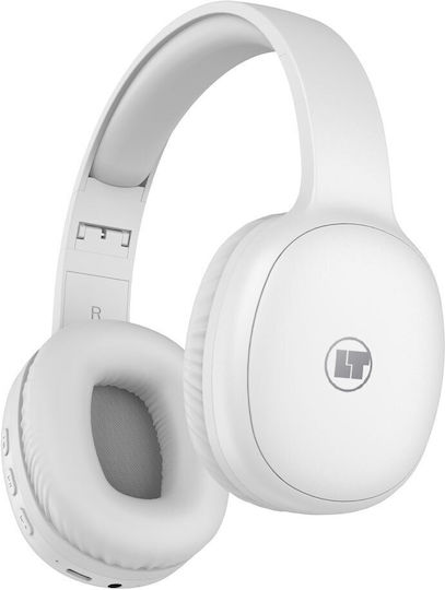 Lamtech LAM113027 Bluetooth Wireless Over Ear Headphones with 15 hours of Operation and Quick Charge White