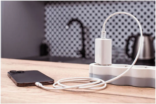 Forcell USB 2.0 Cable USB-C Male - USB-C 100W White 3m 12312