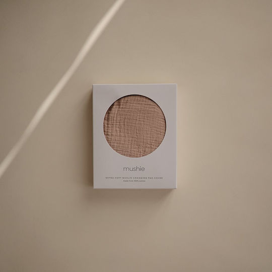 Mushie Capac pentru schimbarea bebelușului Beige Natural 72x48cm