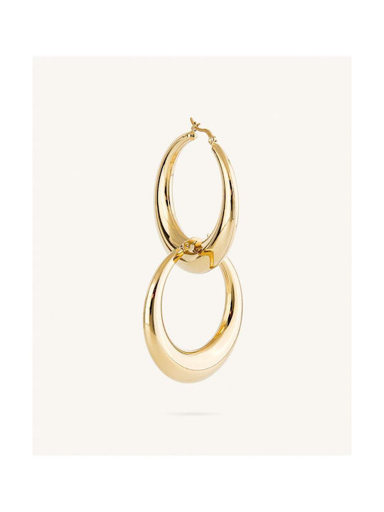 StanStefan Earrings Hoops made of Steel Gold Plated