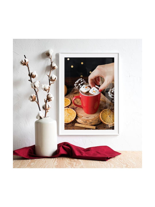 Walls Hot Christmas Chocolate Κάδρο Ξύλινο 40x50cm