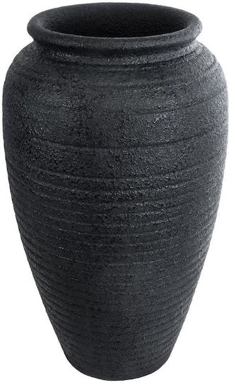 GloboStar Olympia Planter Polyester Black with Stand 55x55x90cm.