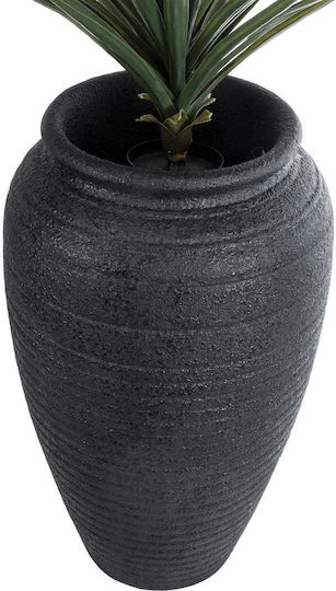 GloboStar Olympia Planter Polyester Black with Stand 55x55x90cm.
