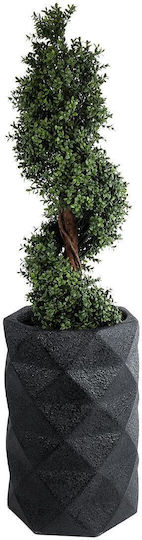 GloboStar Planter Polyester Black with Stand 40x40x90cm.