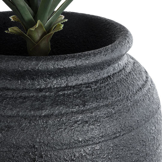 GloboStar Olympia Planter Polyester Black with Stand 55x55x90cm.