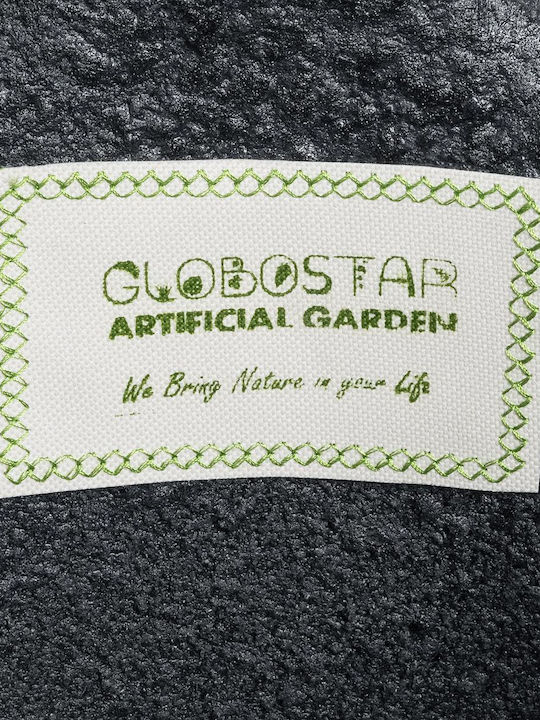 GloboStar Planter Polyester Black with Stand 40x40x90cm.