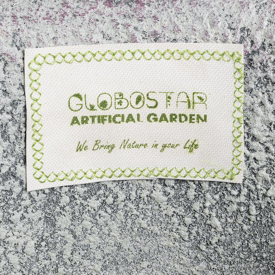 GloboStar Artificial Garden Irish Саксия Полиестер Бял Със стойка 55x55x90εκ.