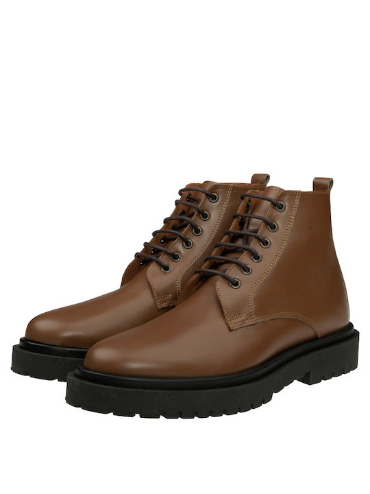 Fentini Men's Leather Boots Tabac Brown