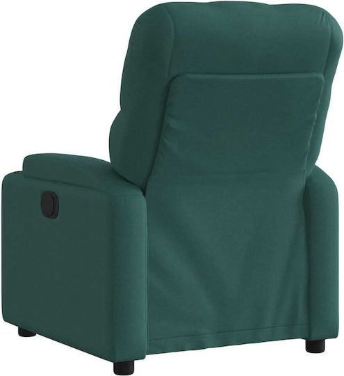 Πολυθρόνα Relax με Υποπόδιο Σκούρο Πράσινο 74x86.5x93.5cm
