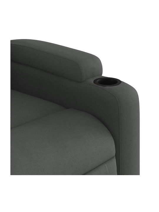 Relaxsessel mit Fußhocker Dark Grey 74x86.5x93.5cm