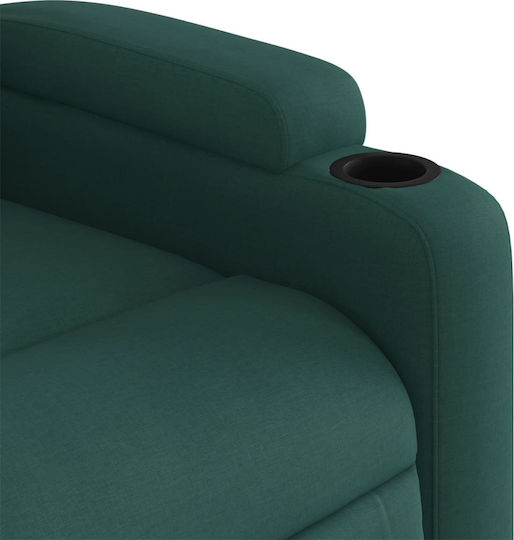 Πολυθρόνα Relax με Υποπόδιο Σκούρο Πράσινο 74x86.5x93.5cm