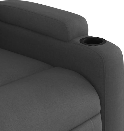 Relaxsessel Friseurwaschbecken mit Fußhocker Dark Grey 74x86.5x93.5cm
