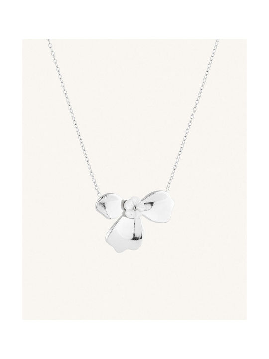 StanStefan Necklace with design Flower from Steel