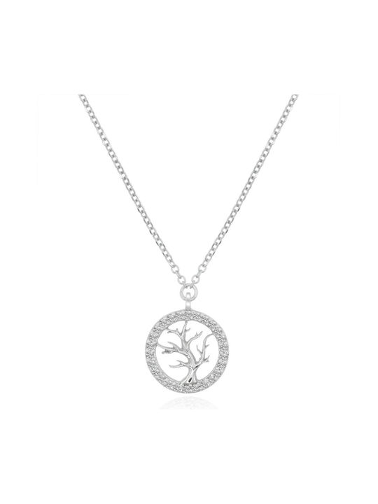 Antwnakakis Necklace Family from White Gold 9 K