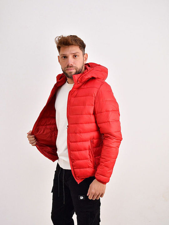 Beltipo Herren Winter Jacke Lässig κόκκινο