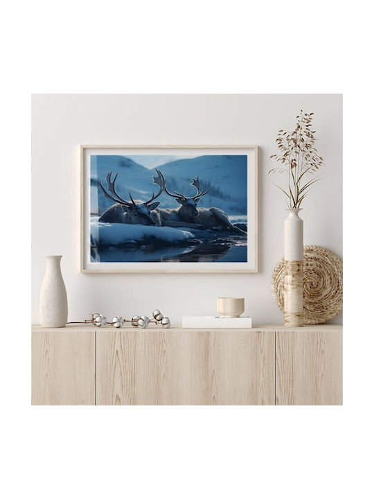 Walls Αφίσα Reindeer On Snow 90x60cm