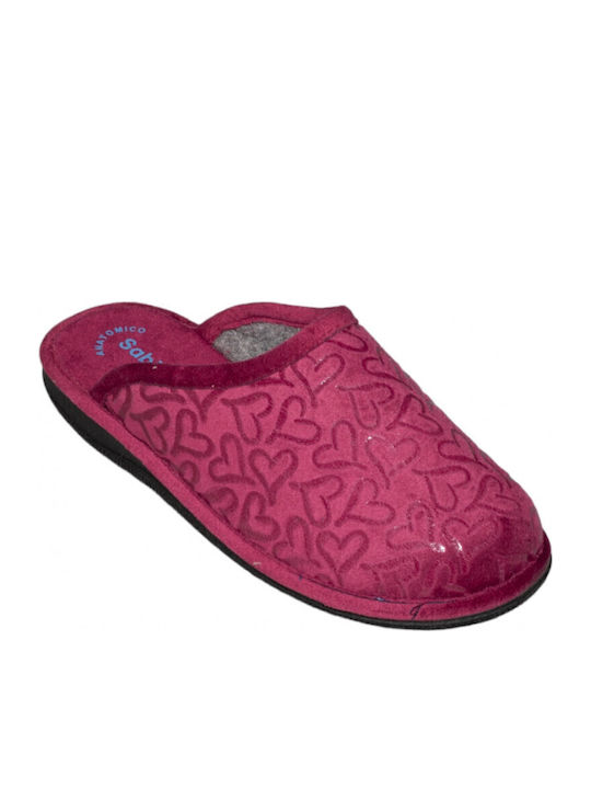 Winter Women's Slippers Burgundy