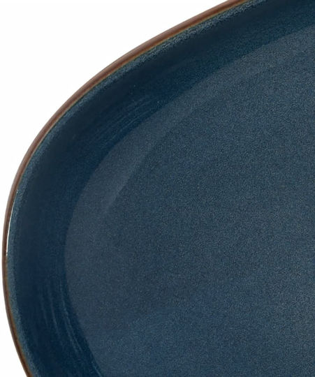 vidaXL Deasupra Blatului Chiuvetă Ceramică 59x40x14cm Brown and Blue