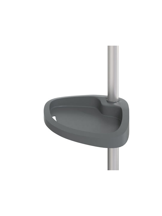 vidaXL Καλόγερος Μπάνιου Μονός ​2.8x2.8cm Ασημί