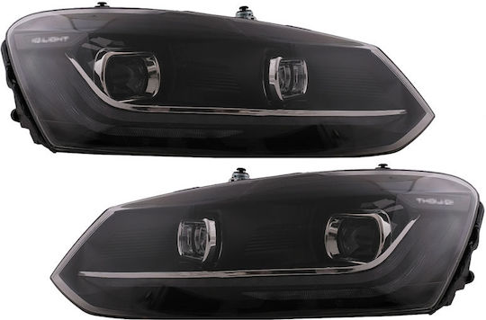 Dynamic Lumini frontale Lumini LED pentru Volkswagen Polo 09-17