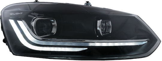 Dynamic Μπροστινά Φανάρια Led για Volkswagen Polo 09-17 2τμχ