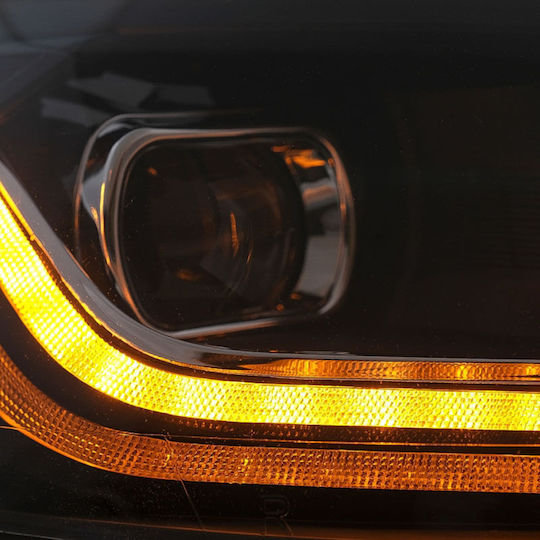 Dynamic Μπροστινά Φανάρια Led για Volkswagen Polo 09-17 2τμχ