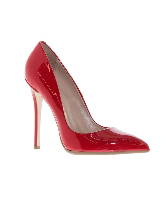 Mourtzi Patent Leather Red Heels