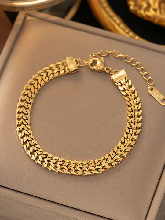 Bracelet made of Steel Gold Plated