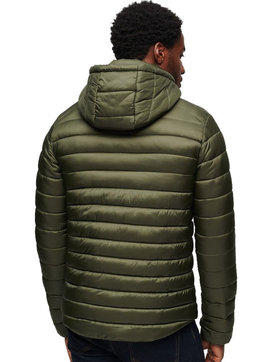 Fuji Sport Χειμωνιάτικο Μπουφάν Puffer Dark Moss Green