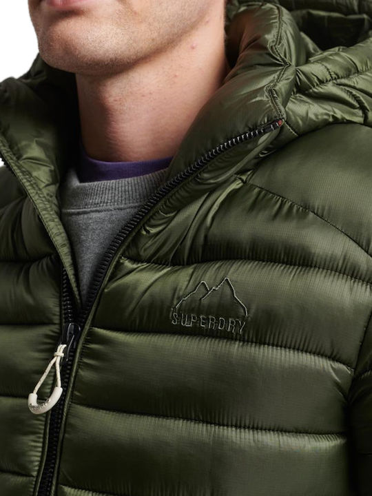 Fuji Sport Χειμωνιάτικο Μπουφάν Puffer Dark Moss Green