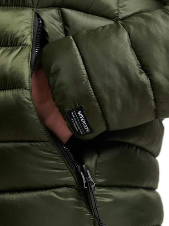 Fuji Sport Χειμωνιάτικο Μπουφάν Puffer Dark Moss Green