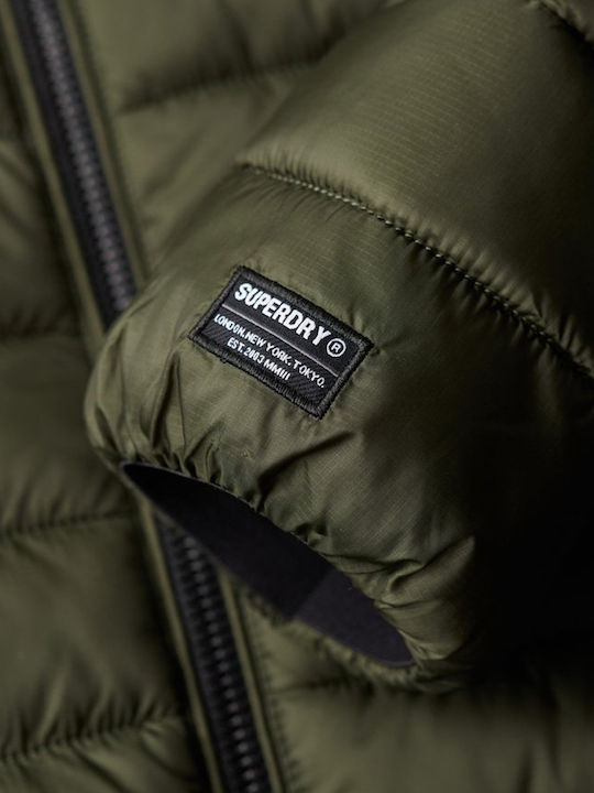 Fuji Sport Χειμωνιάτικο Μπουφάν Puffer Dark Moss Green