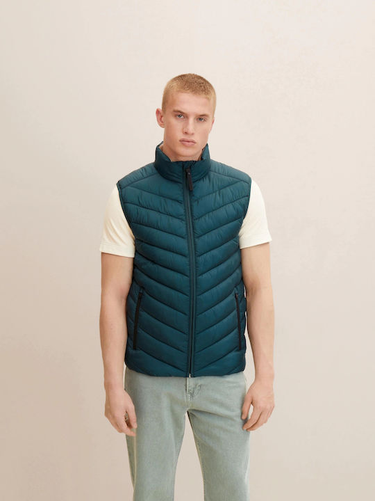 Tom Tailor Men's Sleeveless Jacket Green