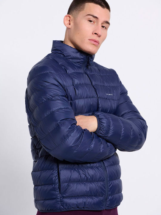Χειμωνιάτικο Μπουφάν Puffer Navy Μπλε