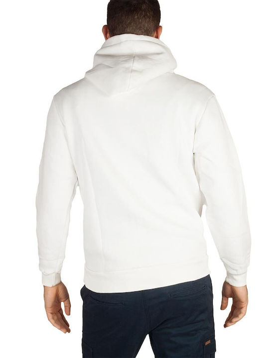 Bigbong Men's Sweatshirt with Hood and Pockets white (white)