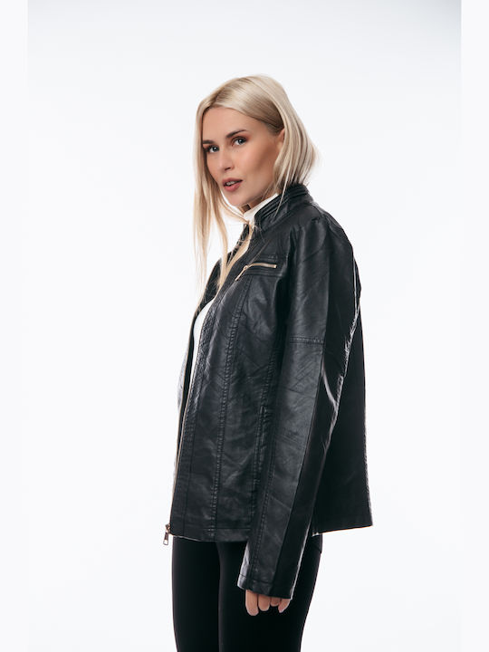 Γυναικείο Biker Jacket Μαύρο
