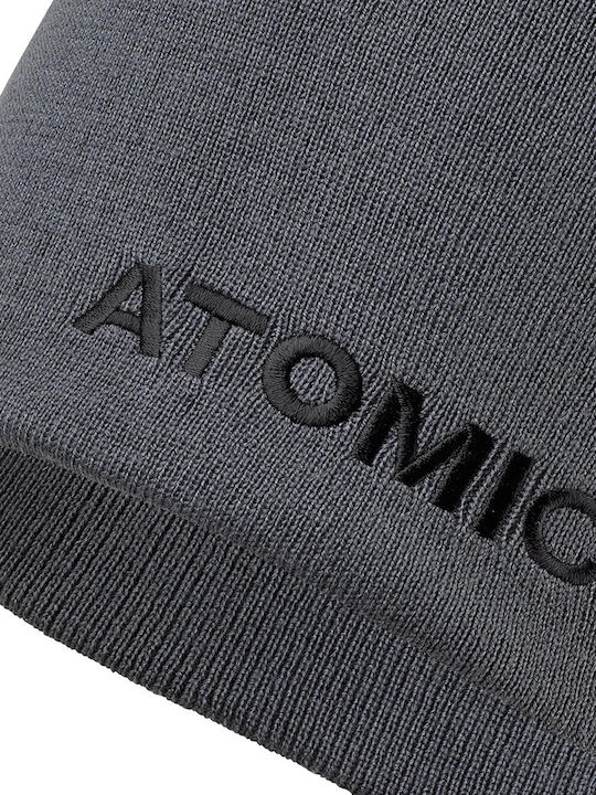 Atomic Beanie Unisex Beanie Knitted in Gray color