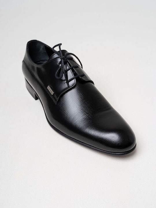 Guy Laroche Men's Leather Dress Shoes Black