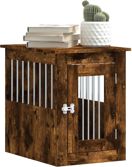 vidaXL Căsuță pentru Câine Pentru Exterior Maro 45x62x59cm
