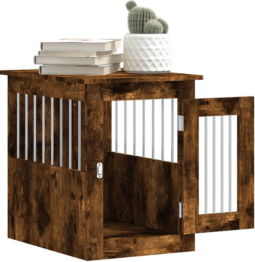 vidaXL Căsuță pentru Câine Pentru Exterior Maro 45x62x59cm