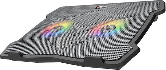 Meetion MT-CP2020 Cooling Pad for Laptop up to 14" with 2 Fans and Lighting