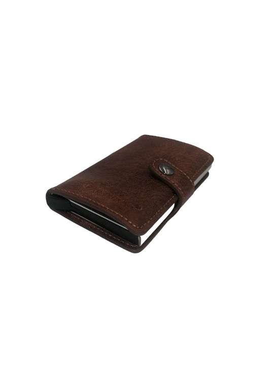 Bag to Bag Men's Card Wallet with RFID Brown