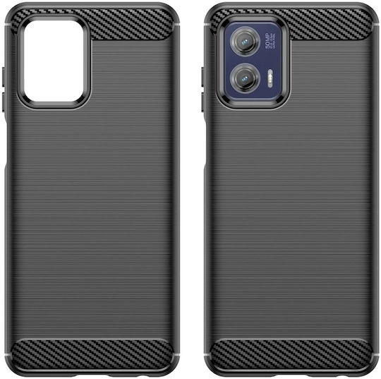 HappyCase Задна корица Силикон Черен (Moto G73)