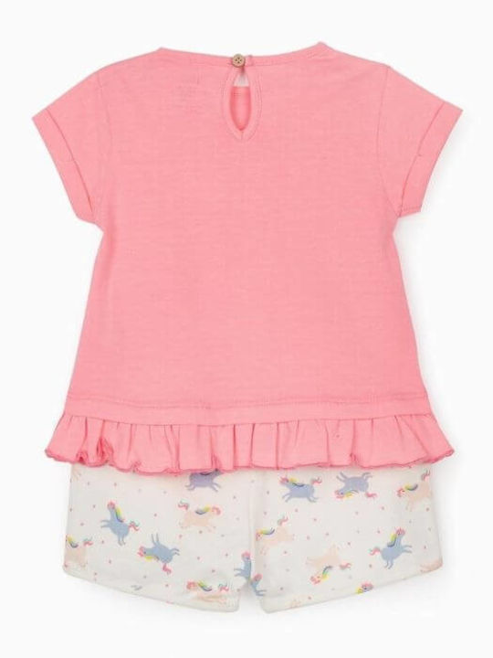 Zippy Kids Set with Shorts Summer 2pcs Pink