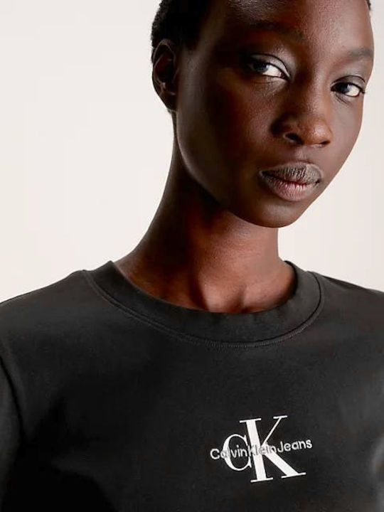 Calvin Klein Monogram Damen T-Shirt Black