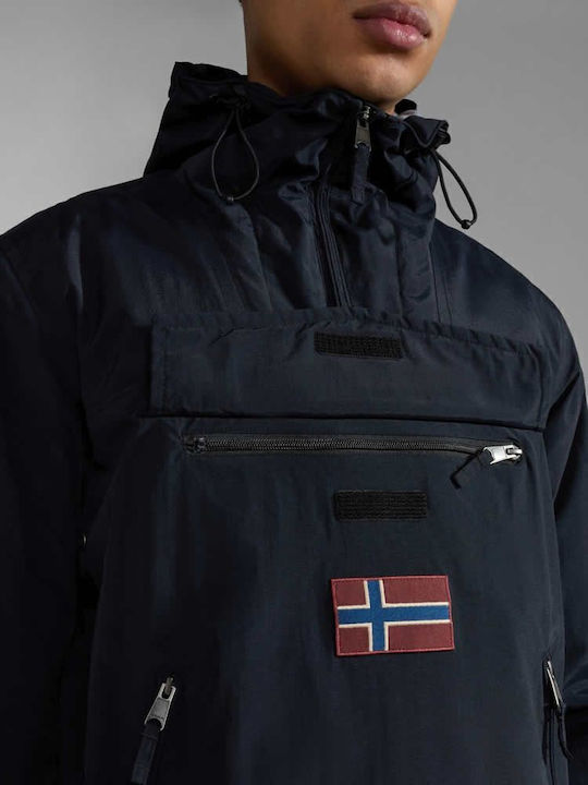 Rainforest Pocket 2 Winter Jacke Wasserdicht und Winddicht Schwarz