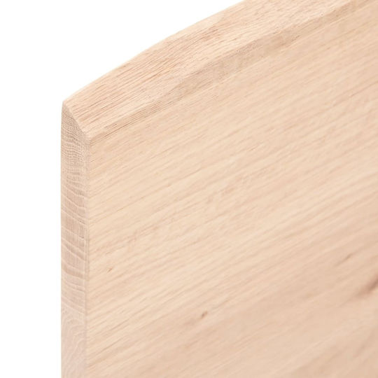 vidaXL Countertop without Sink L100xW40xH2cm Raw solid wood
