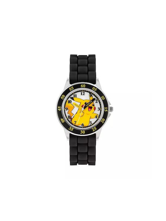 Disney Kids Analog Watch with Rubber/Plastic Strap Black