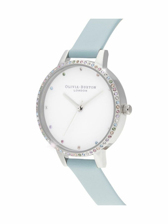 Olivia Burton Ceas de Damă cu Albastru Curea din Piele